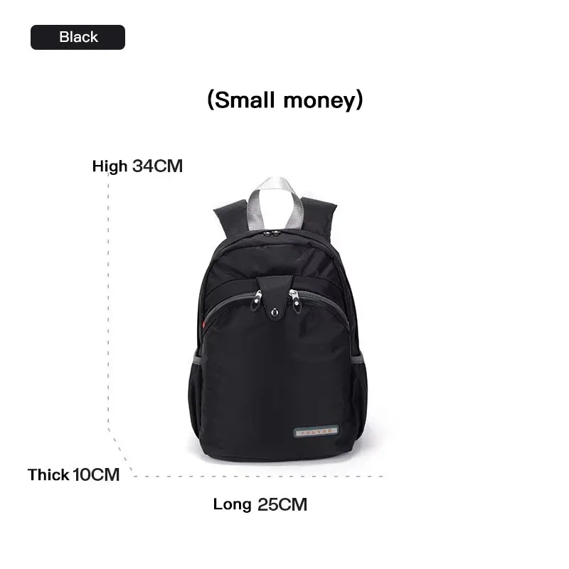 foueissac à dos en toile de nylon imperméable pour femme, sac d'école de voyage, sac de sport décontracté, grande capacité, mode, filles, 2587-11
