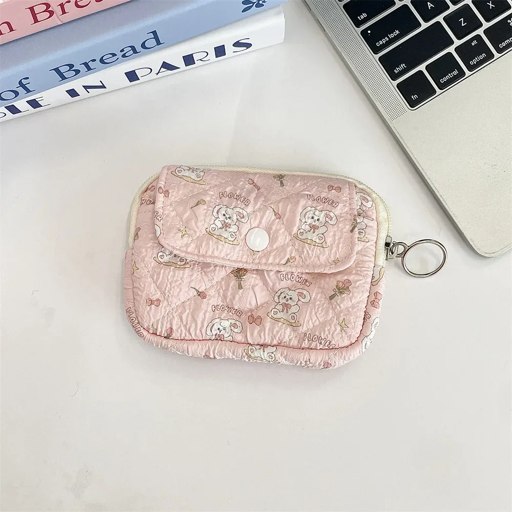 trousse cosmétique tissu coton motifs dessins animaux poche avant zippée format petite boîte usage voyage femmes