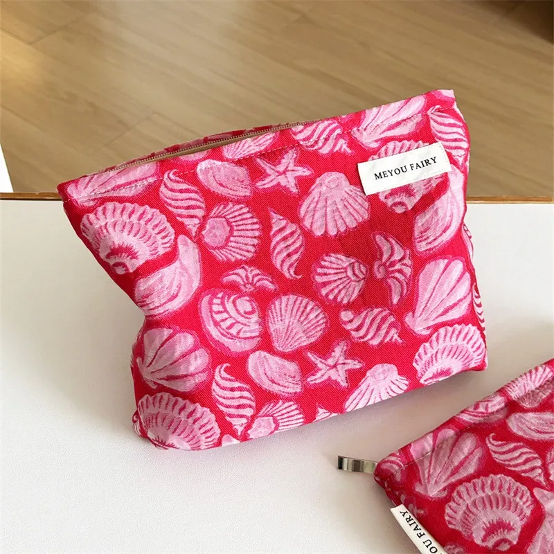 trousse de maquillage française de niche grande capacité et haute qualité esthétique, sac à main pour femme pour voyage et rangement, trousse de toilette en tissu