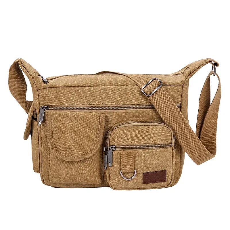 sac à bandoulière en toile pour homme, sac messager de luxe, sac fourre-tout décontracté unisexe, sac de voyage, sac bandoulière de haute qualité, sac de poitrine