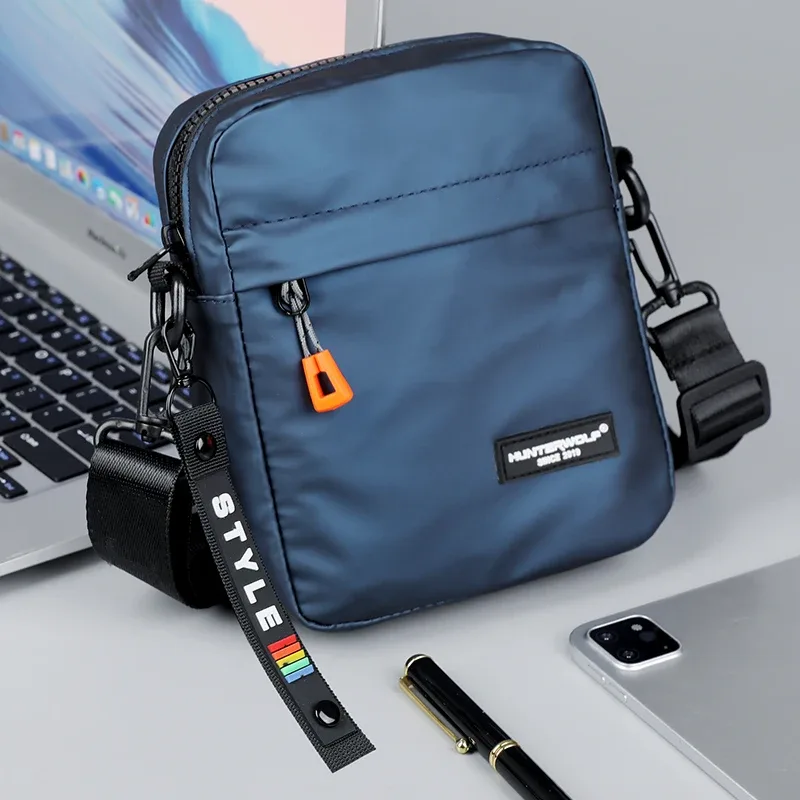Mini sac à bandoulière Simple pour hommes, sac latéral pour téléphone, sac à bandoulière décontracté étanche en cuir PU, petits sacs à bandoulière d'affaires