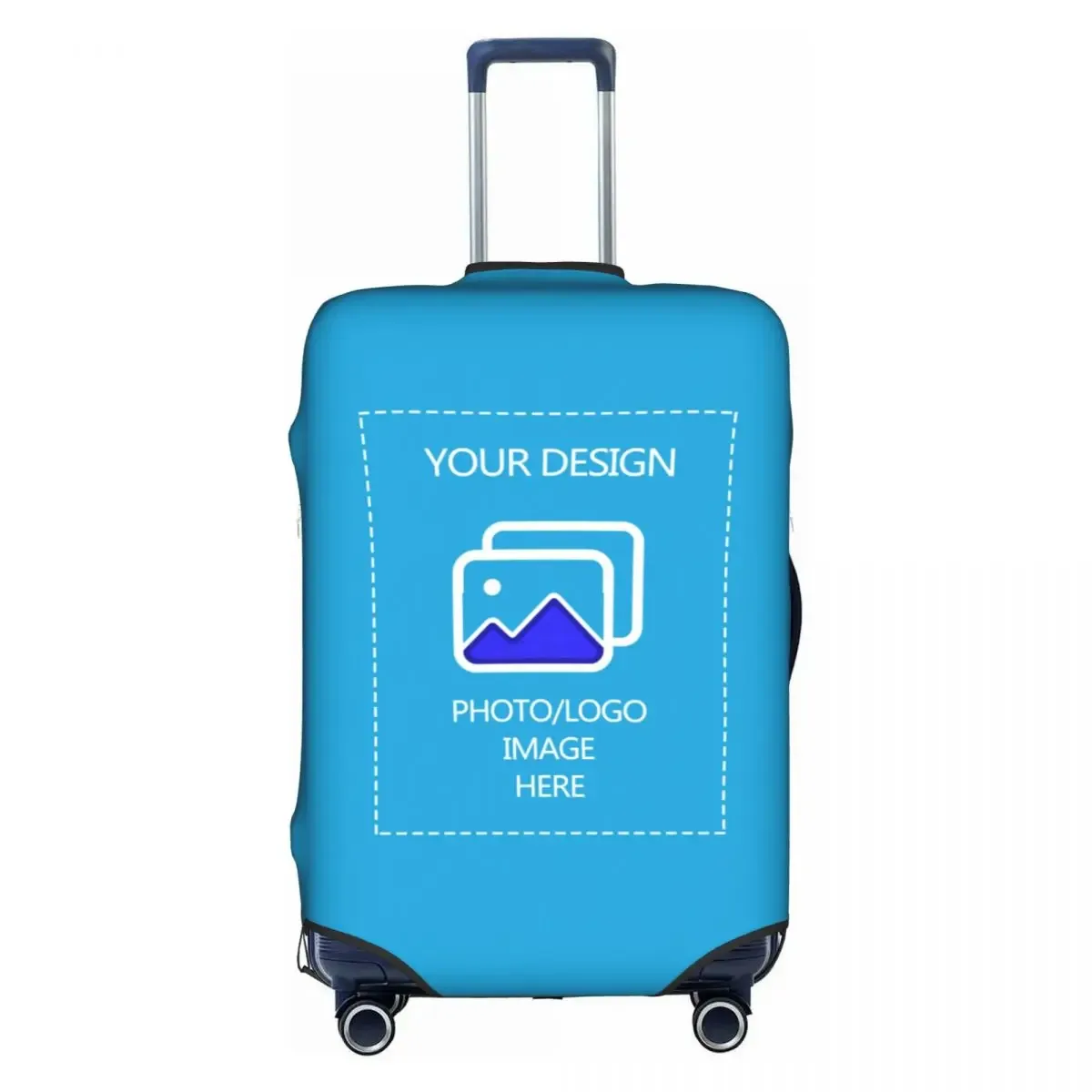 housse de bagage personnalisée avec logo, élastique, avec votre design, housse de protection pour valise de voyage, convient aux valises de 18 à 32 pouces