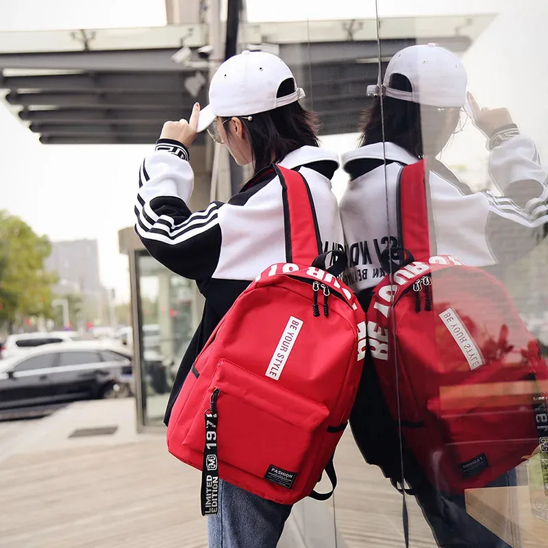 sac à dos oxford de grande capacité, couleur unie, multifonctionnel, design simple pour les étudiants, idéal pour la rentrée scolaire, 2025