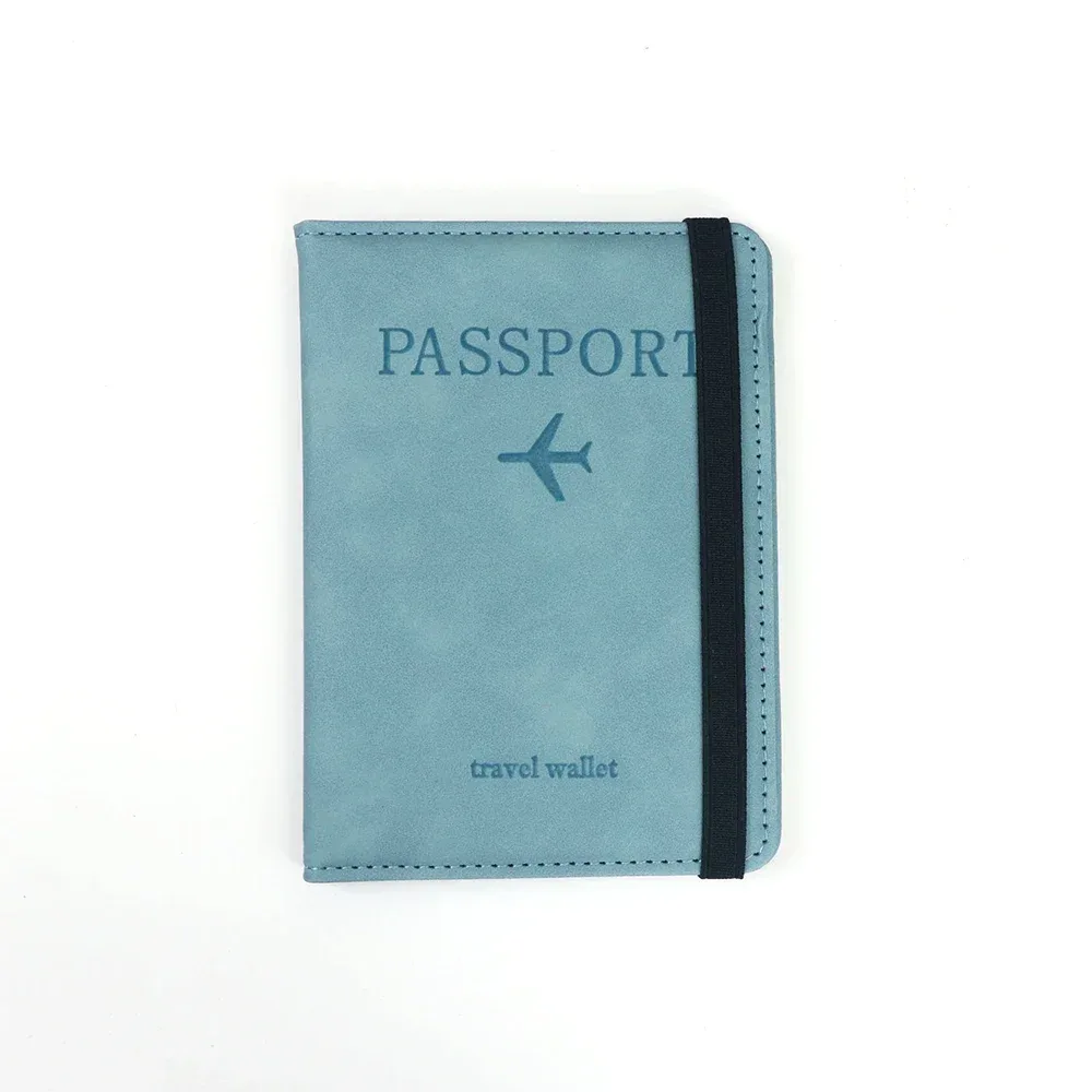 porte-passeport rfid en cuir pu, porte-cartes, étui de voyage, accessoires essentiels pour les voyages en famille, pour femmes et hommes.