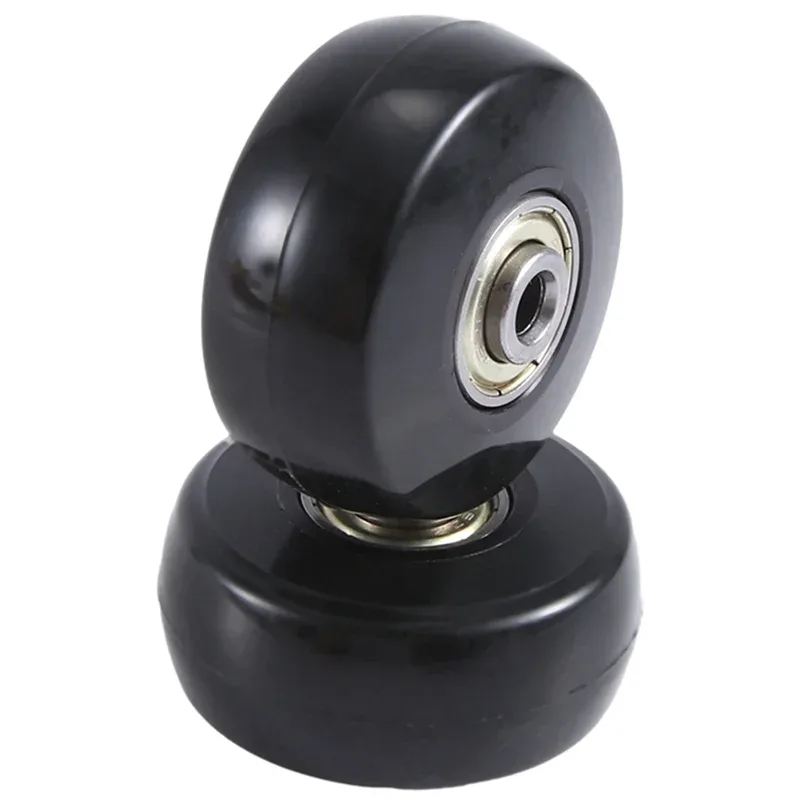 roues remplacement valise plastique pu ecologique noir diametre cinquante millimetres largeur vingt quatre millimetres silencieuses durables travail pratique installation facile accessoires inclus