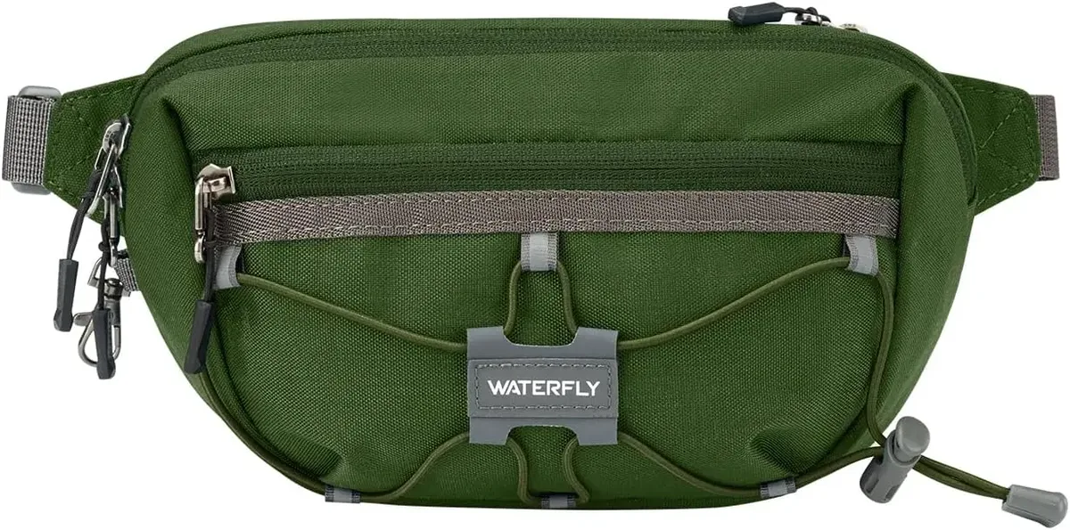 sac banane léger waterfly 1,5 l : blocage rfid, antivol, sac à bandoulière résistant à l'eau pour voyage, edc