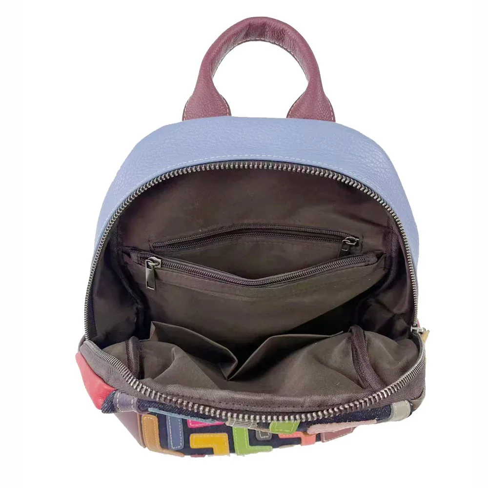 sac à dos vintage en cuir véritable pour femme, cartable de voyage antivol pour dames, nouvelle collection 2025