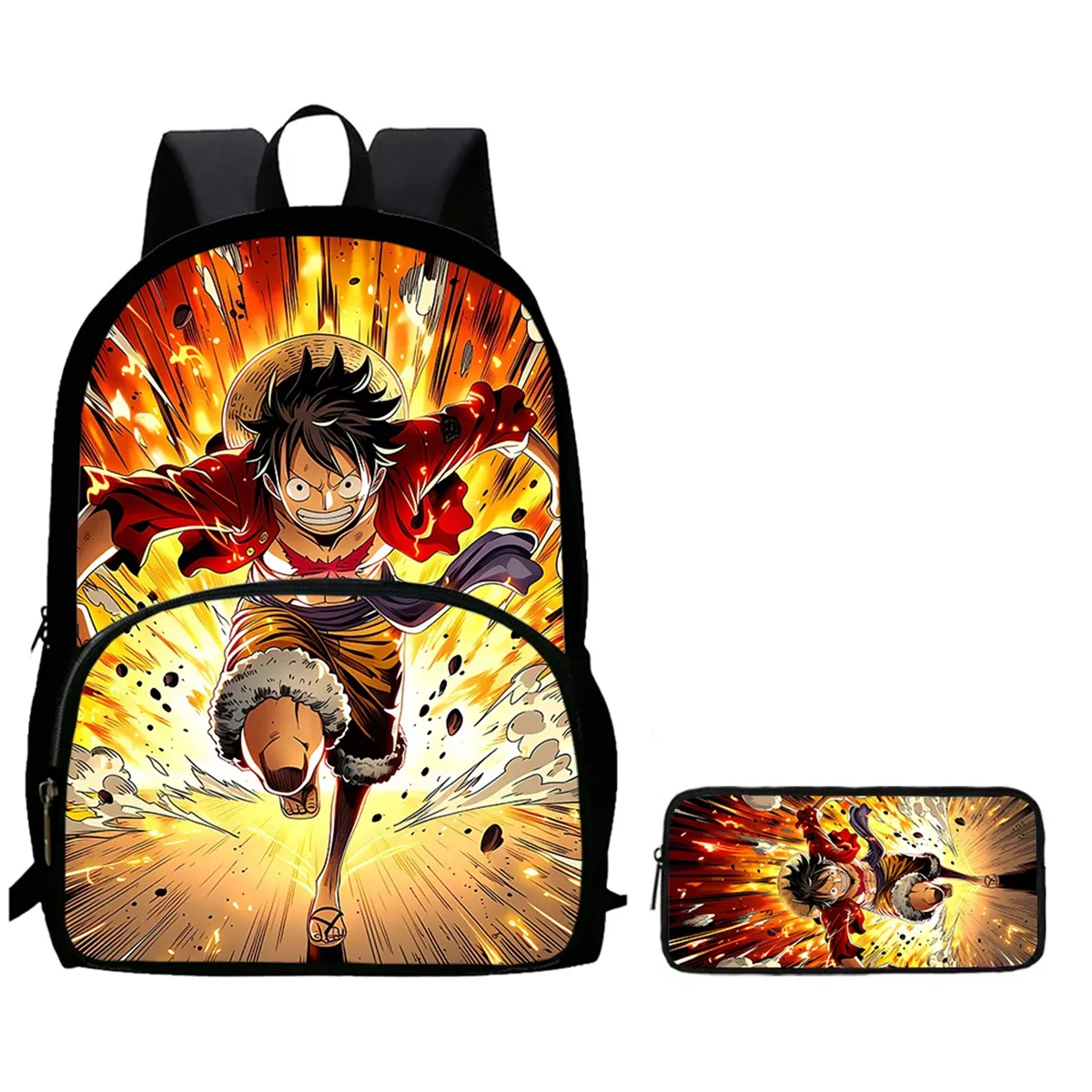 sac à dos scolaire léger 2-en-1 avec poche avant et trousse à crayons, sac à dos unisexe durable pour garçons et filles de 6 à 10 ans