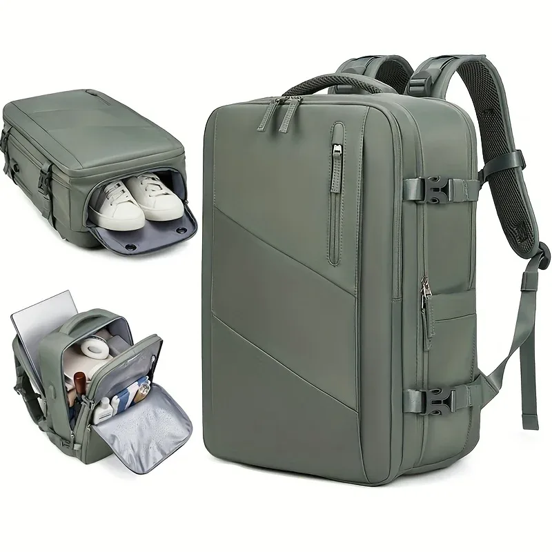 femme voyage sac à dos affaires 16 pouces sac à dos pour ordinateur portable mode école sac à dos usb charge sac à dos étanche avec sac à chaussures