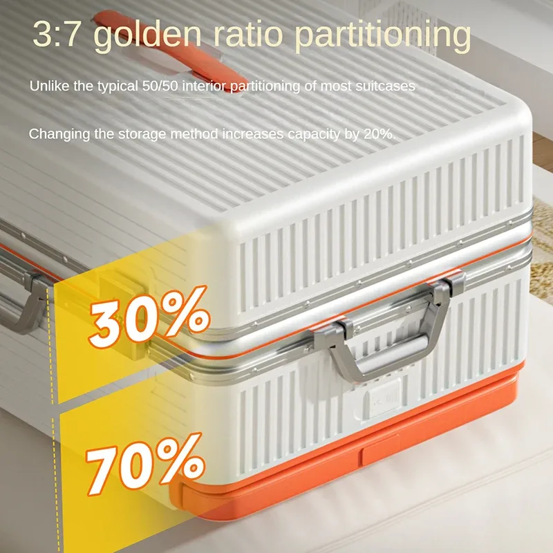 valise ko-ku new 3:7 en aluminium, cadre en aluminium, 20 pouces (bagage cabine) et 28 pouces (grande capacité), avec serrure à code et porte-gobelet.