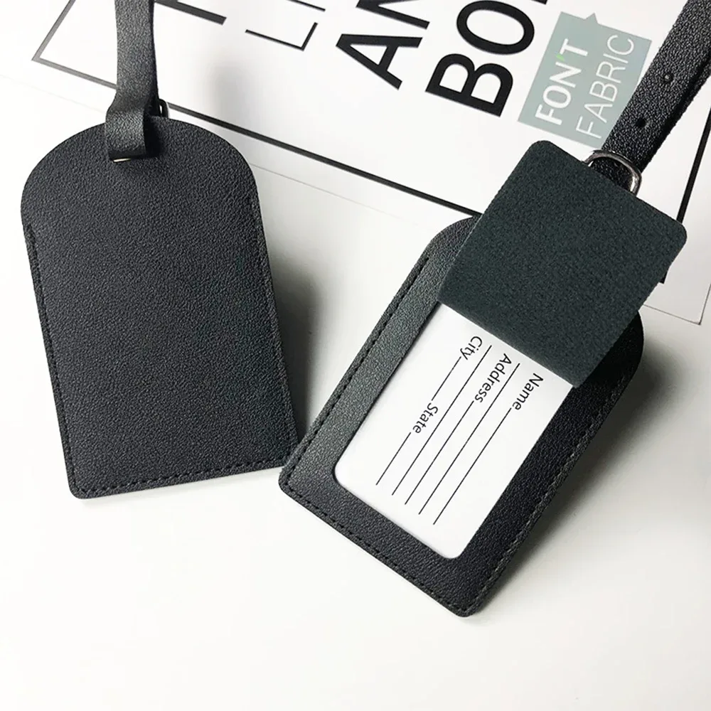 étiquette de bagage avec initiales personnalisées, lettres personnalisées pour hommes et femmes, étiquette de nom de valise, étiquettes d'avion en pu, logo gravé, accessoires de voyage