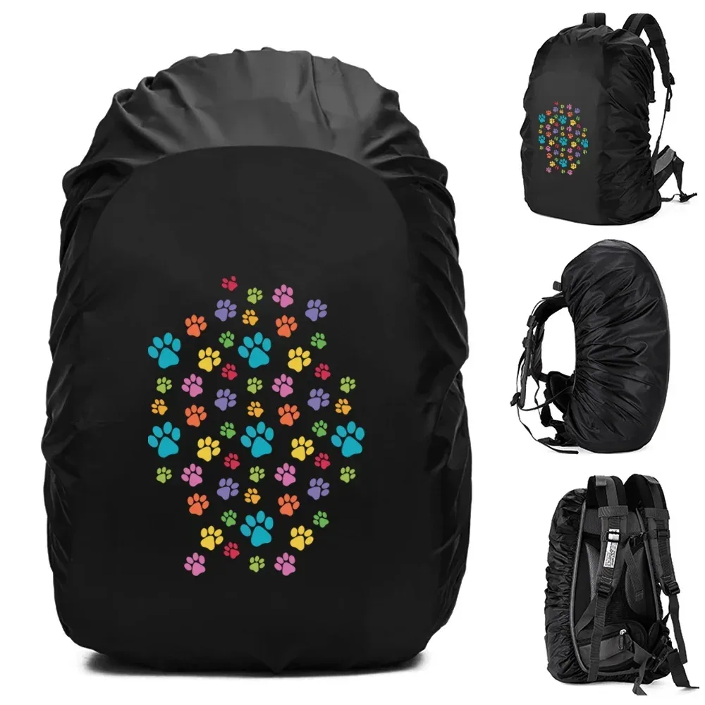 20-70l sac à dos housse de pluie housse anti-poussière pour sac arrière empreintes imprimé étanche camping randonnée sac d'escalade pour housse de pluie