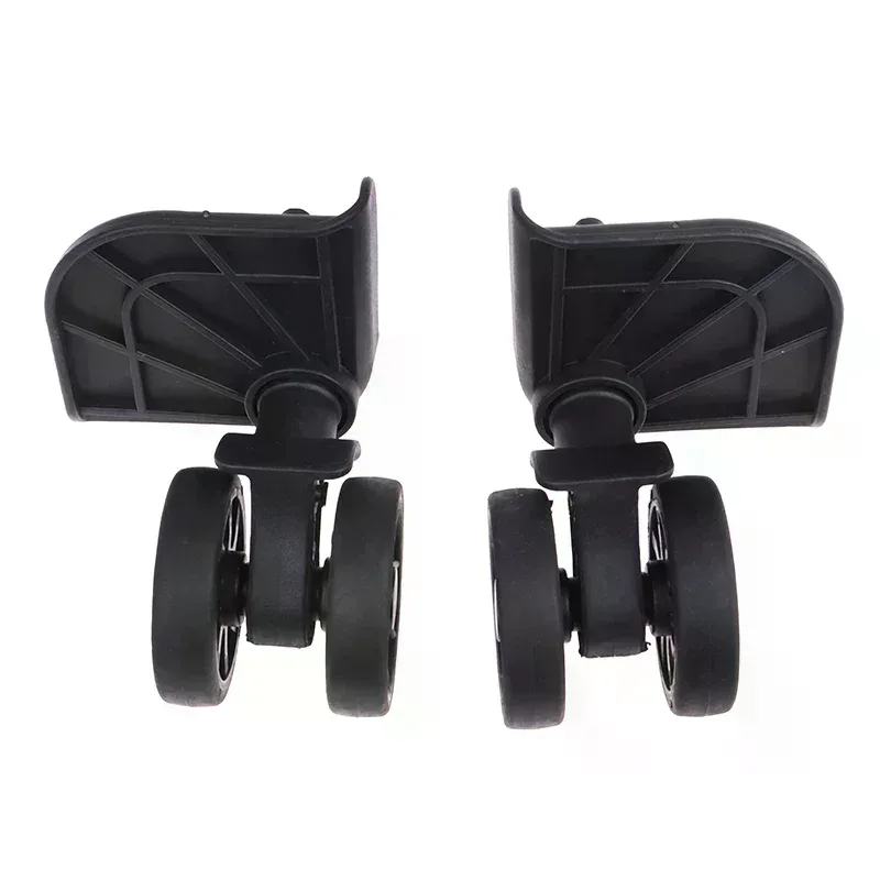 ensemble roulements plastique noir remplacement valise rotation trois cent soixante utilisation voyage support fort longévité