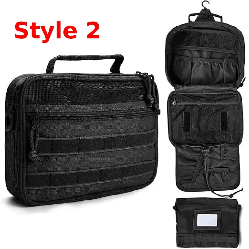 sac de toilette tactique pour hommes, organisateur de voyage imperméable, trousse de maquillage pour femmes, pochette de rangement pour cosmétiques avec crochet de salle de bain.