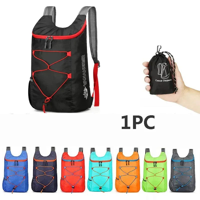 sac à dos de sport étanche pliant multifonctionnel camping en plein air et randonnée sac quotidien portable sac à dos de voyage
