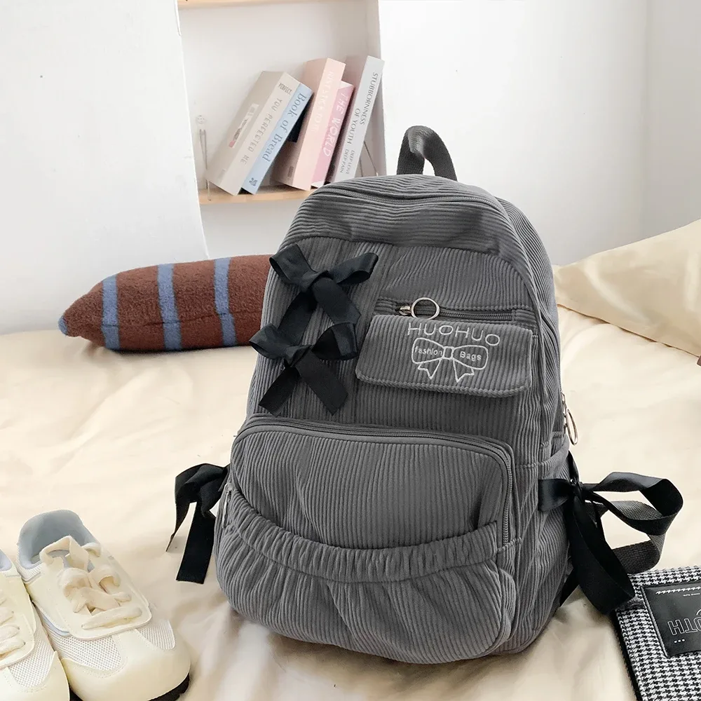 nouveau sac à dos coréen 2025, sac à dos polyvalent pour les trajets quotidiens, sac à dos élégant pour étudiantes, sac à dos à nœud