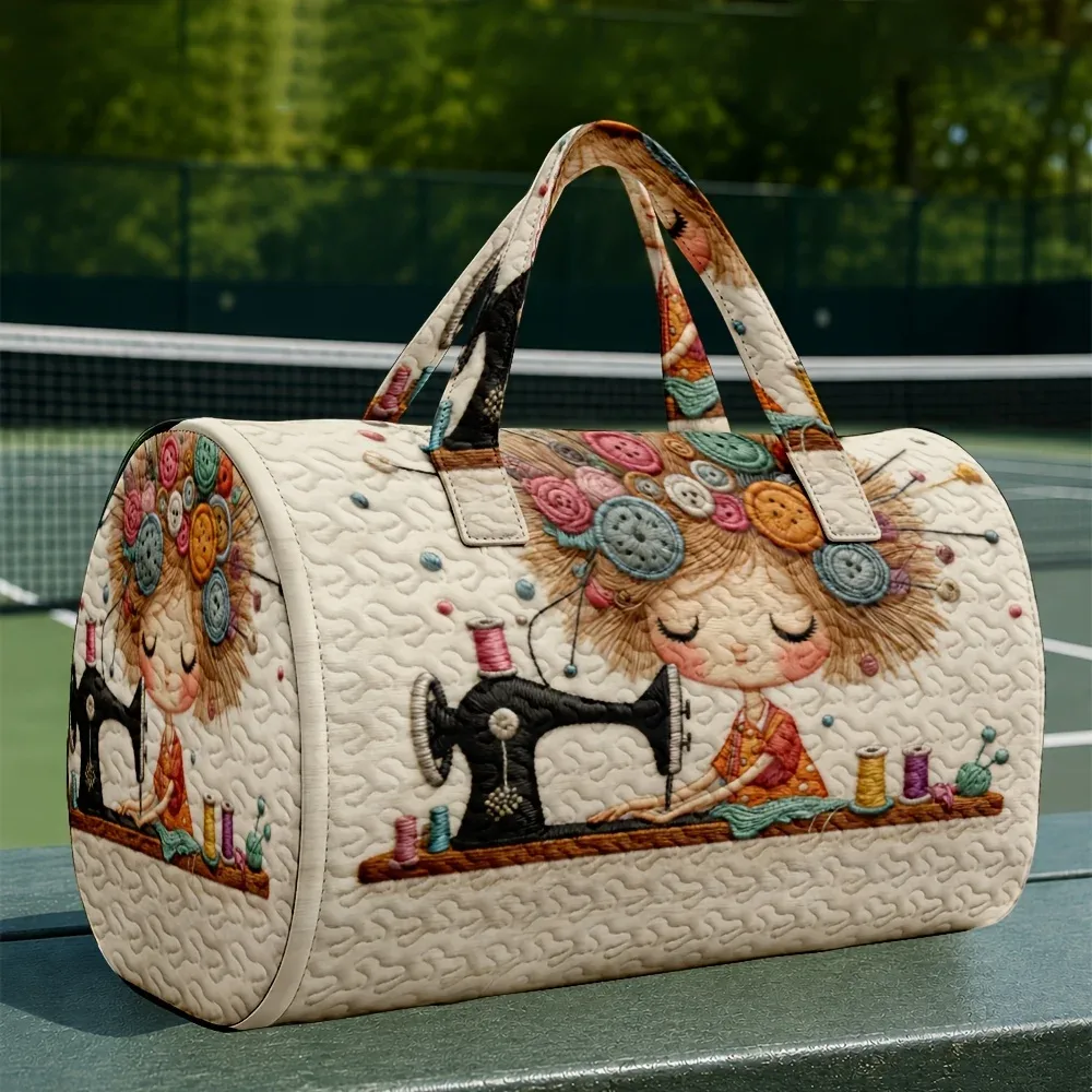 sac de voyage matelassé 3d de grande capacité, sac de cabine pour courts trajets