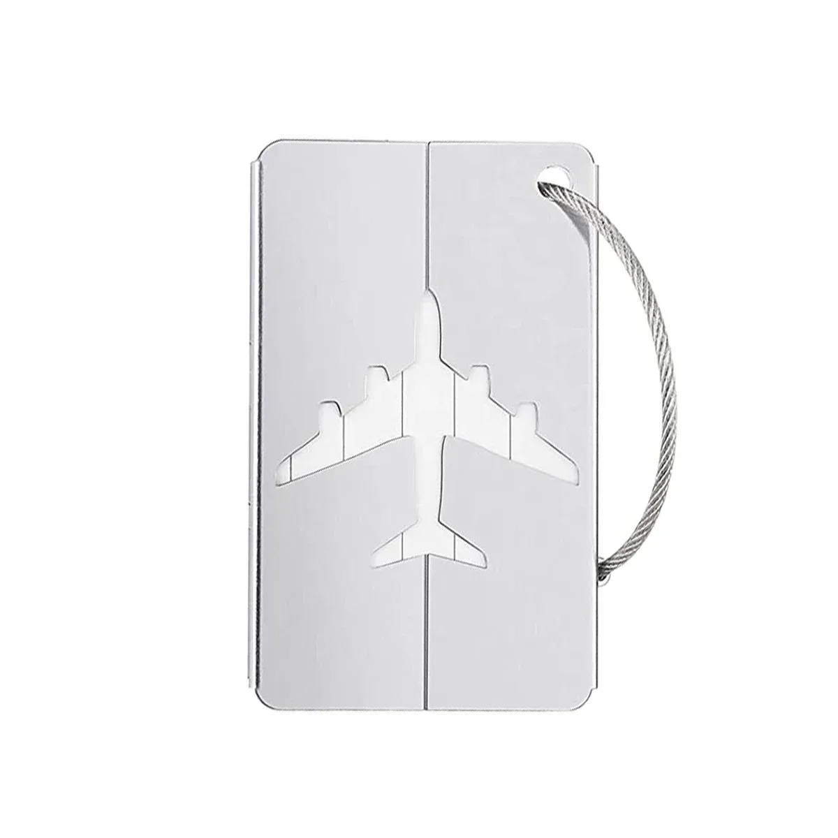 étiquette bagage métallique aluminium gris dore beige rose bleu rouge kaki orange vert argent voyage identification anti perte