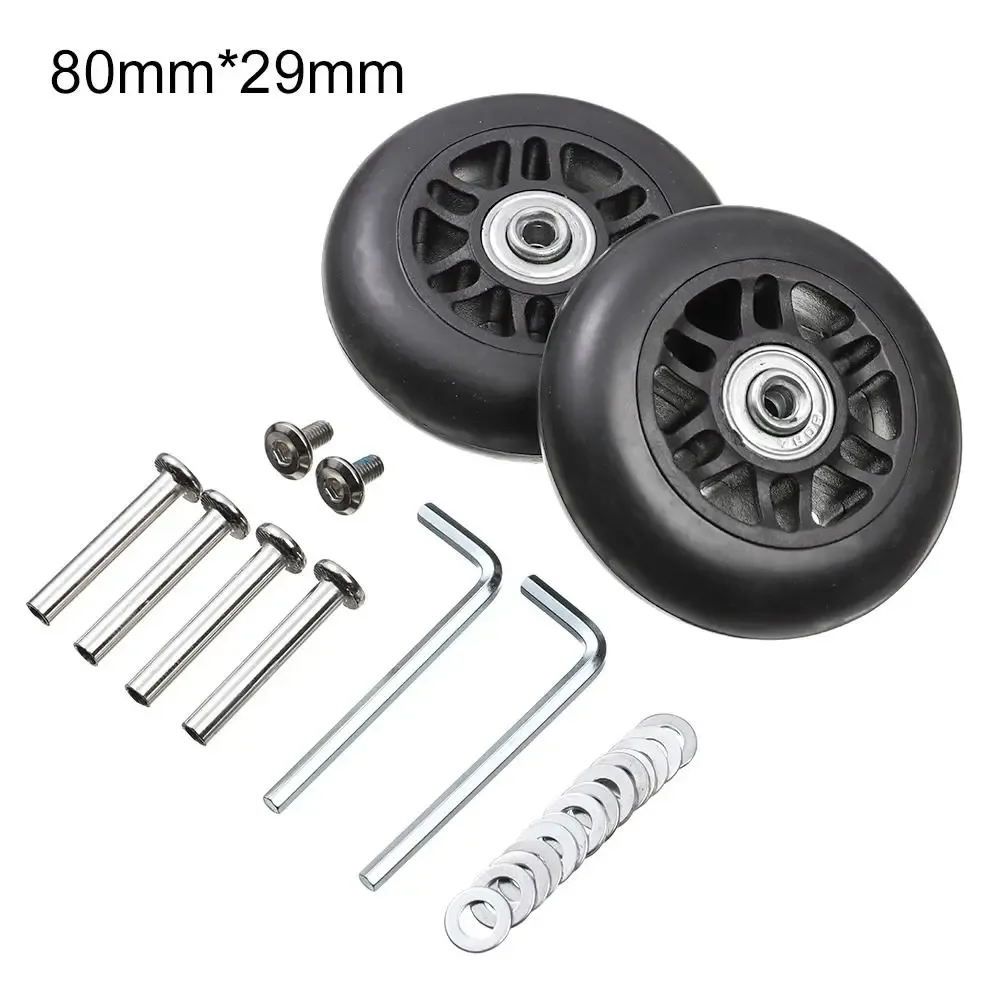 kit de réparation de roulettes de valise avec roues directionnelles, roues de remplacement à visser et axes pour bagages