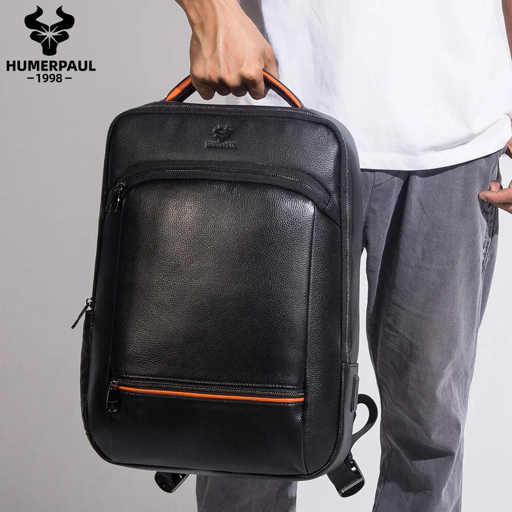 humerpaul-sac à dos de voyage pour homme d'affaires, école, extensible, usb, grande capacité, ordinateur portable 15.6 pouces, extérieur