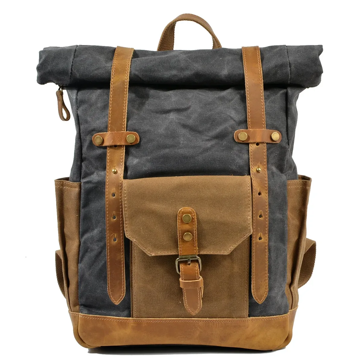 sac à dos en toile pour hommes, loisirs de plein air, simple et pratique, grande capacité, sac d'alpinisme, sac de voyage pour hommes