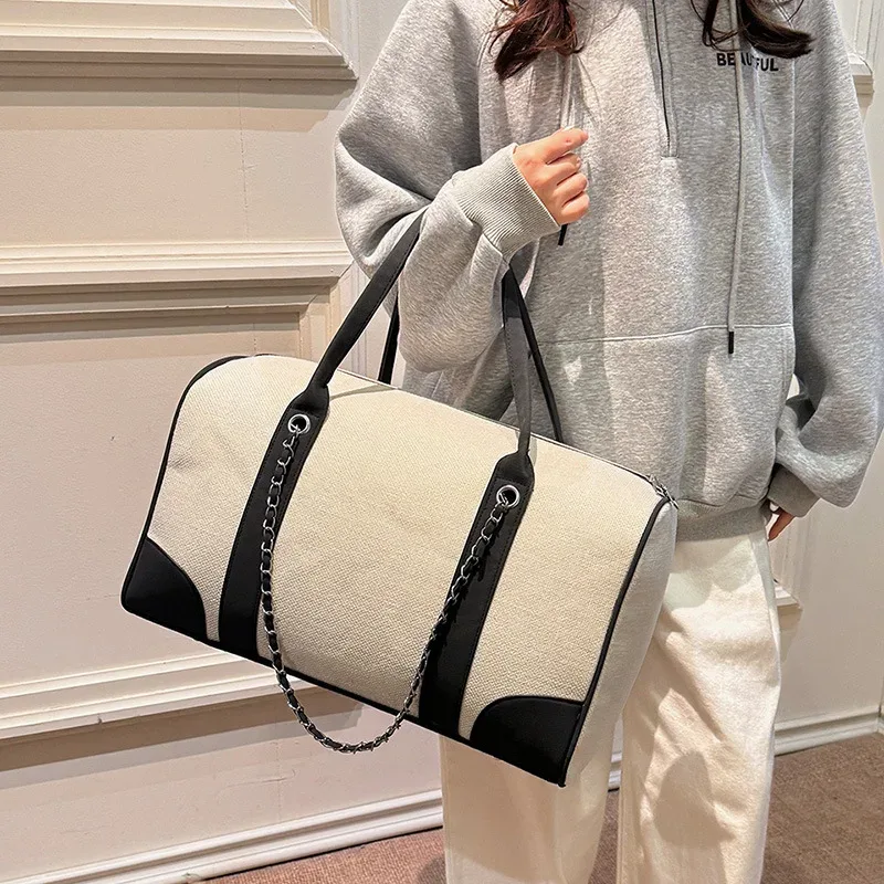 sac à main de voyage en toile de grande capacité pour abonnés, sacoche de transport simple, nouveauté