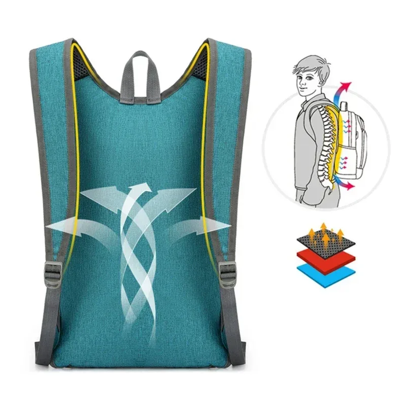sac à dos portable et pliable pour homme et femme, ultraléger, décontracté, extérieur, escalade, cyclisme, randonnée, voyage, sac à dos, 20l