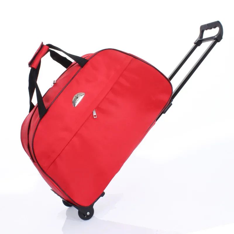 sacs à roulettes de voyage de grande capacité pour femmes et hommes, sac à roulettes oxford, valise à bagages roulante étanche, sac de voyage avec roulettes