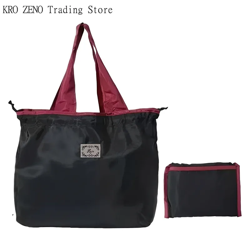 sac à bandoulière pliable imperméable de grande capacité, 1 pièce, sac de shopping de grande capacité, sac de rangement à la mode