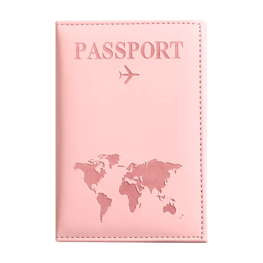 nouvelle arrivée : housse de protection pour passeport en cuir pu, porte-billets unisexe, organisateur de documents léger, indispensable pour les voyages