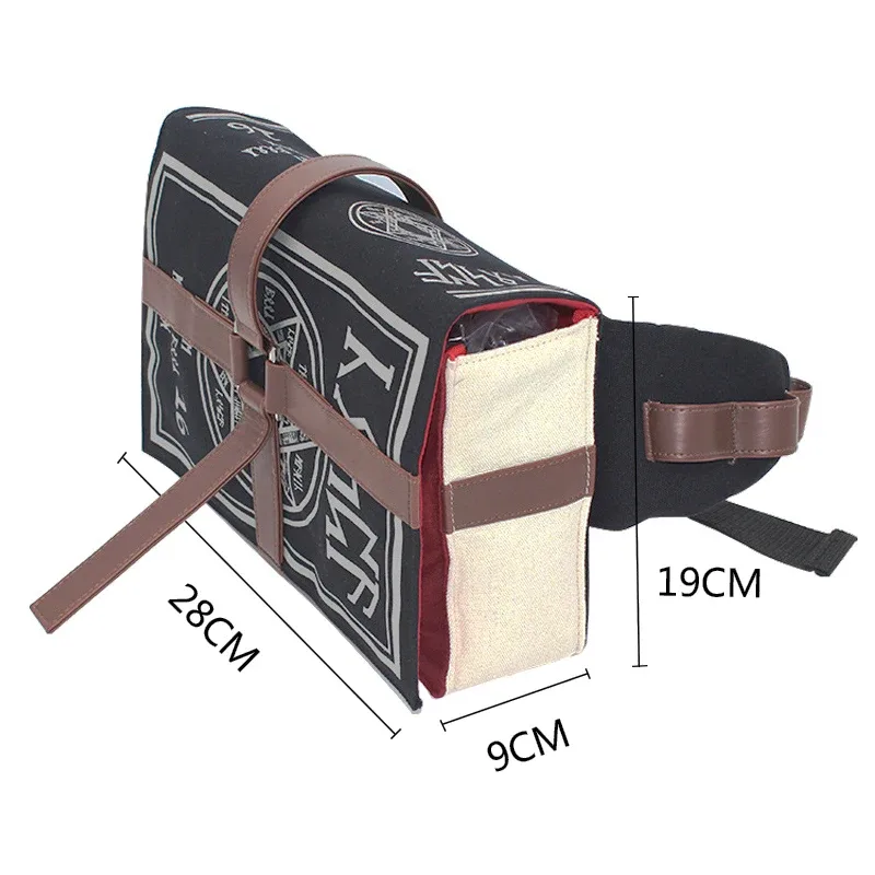 sac à bandoulière gothique en pu pour livre de sorts magiques, sac à dos tendance pour cosplay, réglable pour étudiants, nouveaux sacs à bandoulière rétro