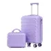 ensemble de valises de voyage en abs à roulettes avec serrure à combinaison, sac trolley tendance