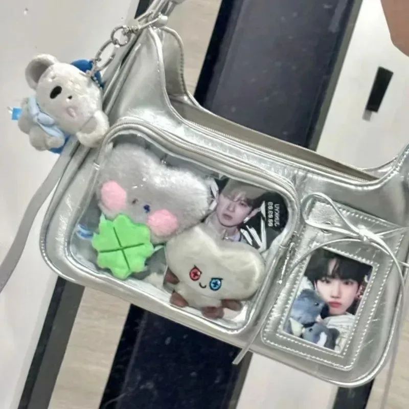 sacs ida transparents pour femmes, sacs à bandoulière japonais pour étudiantes, sacs à main de styliste pour femmes