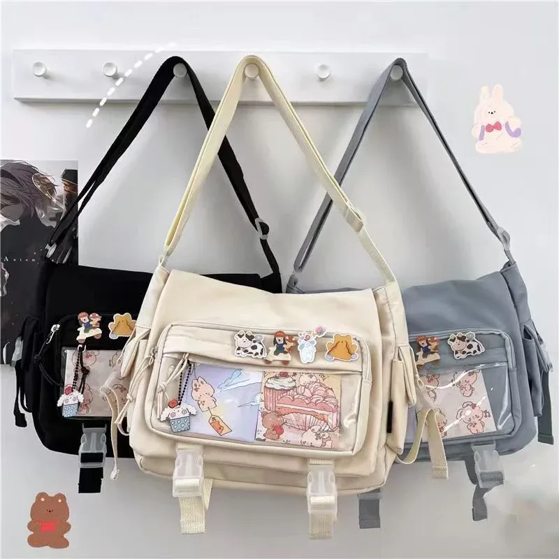 Style japonais Kawaii Itabag pour poupées grands sacs à main nouveaux sacs d'école en Nylon pour adolescentes fourre-tout sac à bandoulière JK sac à bandoulière