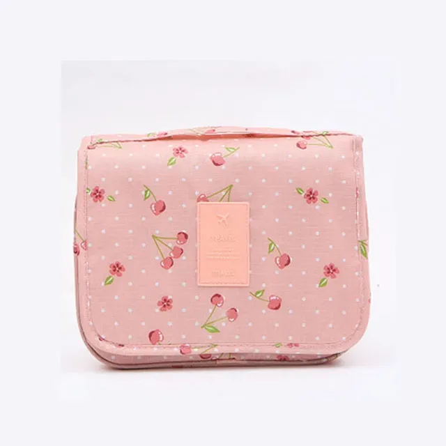 sac à cosmétiques pochette de voyage pour femmes articles de toilette imperméables organisateur de beauté dames salle de bain nécessaire sac de rangement de maquillage avec crochet de lavage