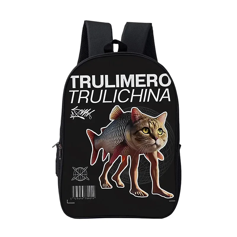 sac à dos scolaire pour garçons et filles, durable et souple, pour livres, motif dessin animé, anime, jeu, style italien brainrot, pour enfants