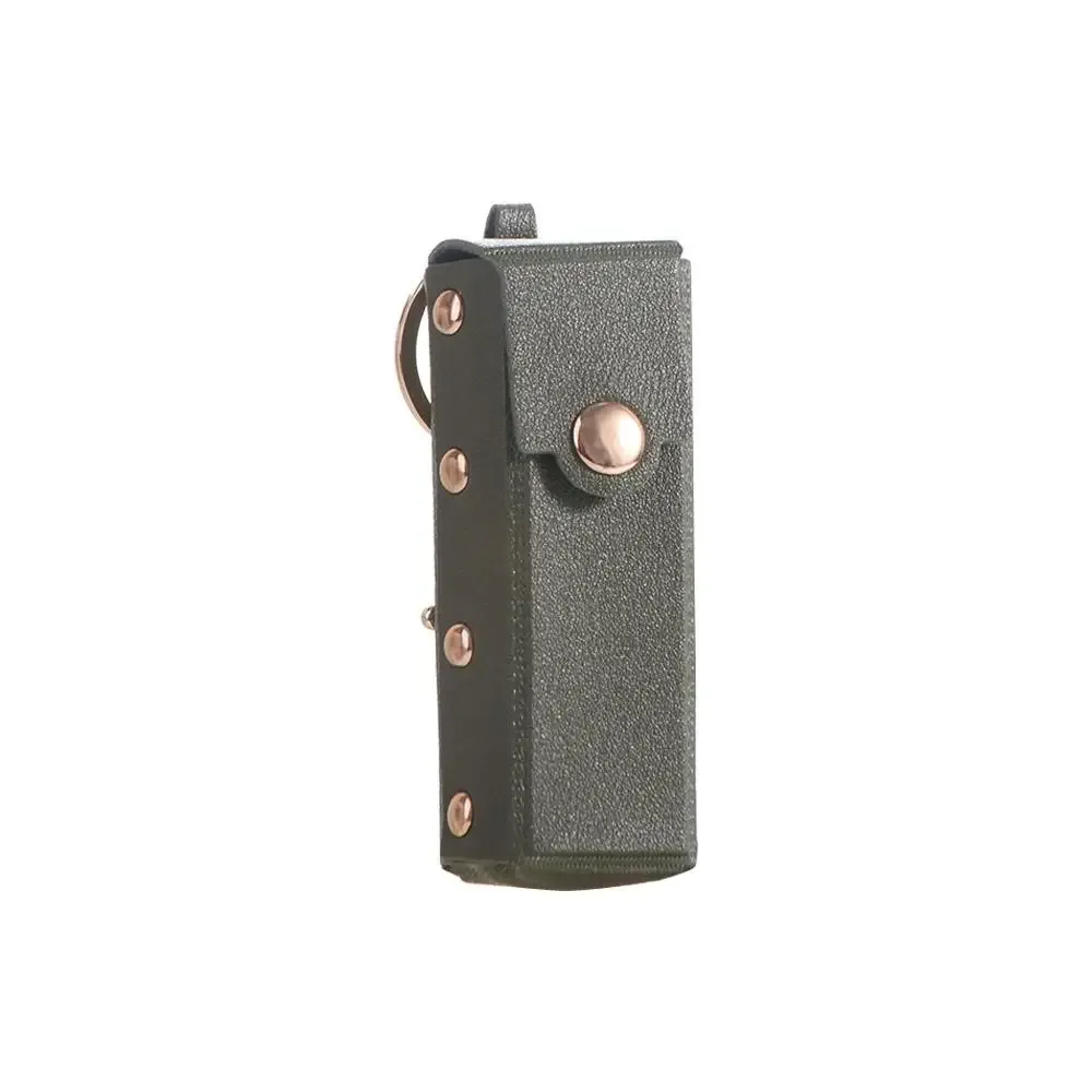 pochette à rouge à lèvres portable et étanche avec porte-clés, étui de rangement en cuir souple pour rouges à lèvres, housse de protection cosmétique