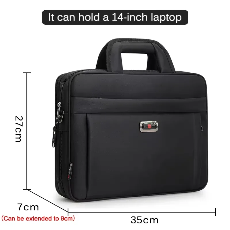large capacity briefcase bags men business bag 17 15.6 14 inch laptop bag shoulder bags canvas handbags messenger work tote bags