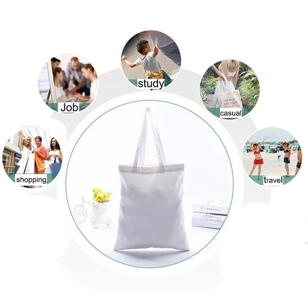 bricolage personnel personnalisé sac fourre-tout shopping ajouter votre logo imprimer conception originale mode voyage toile sacs à bandoulière femmes sacs à main