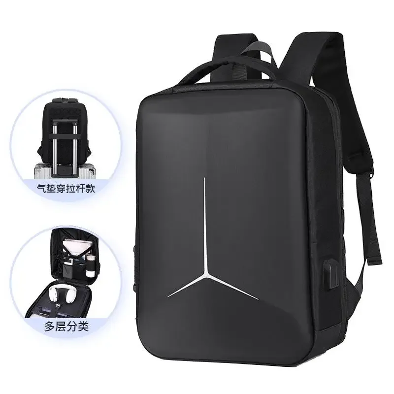 sac à dos d'affaires usb pour hommes, sac à dos de voyage de grande capacité, mode haute sensibilité, sac d'ordinateur étanche pour étudiants