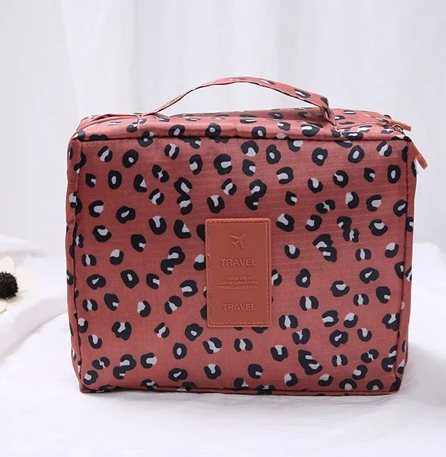 trousse de maquillage de voyage portable pour filles, étanche, multi-compartiments, multifonctionnelle, organisateur de toilette pour femmes