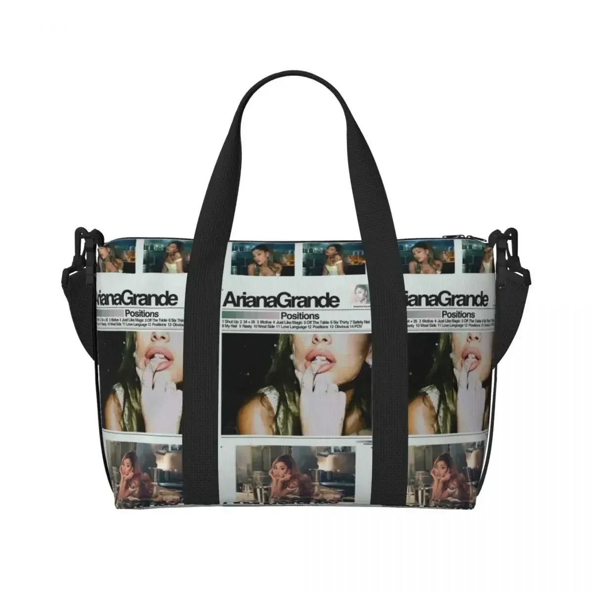 sac de voyage plage eternal sunshine, sac fourre-tout, sac de sport, sac de yoga, sac de shopping, sac à bandoulière pour femme, inspiré de l'album positions rewind d'ariana grande