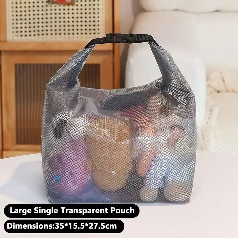 sac de rangement imperméable en maille pour vêtements de sport, natation, salle de bain, grande capacité, avec cordon de serrage, pour hommes et femmes, sac de toilette d'extérieur