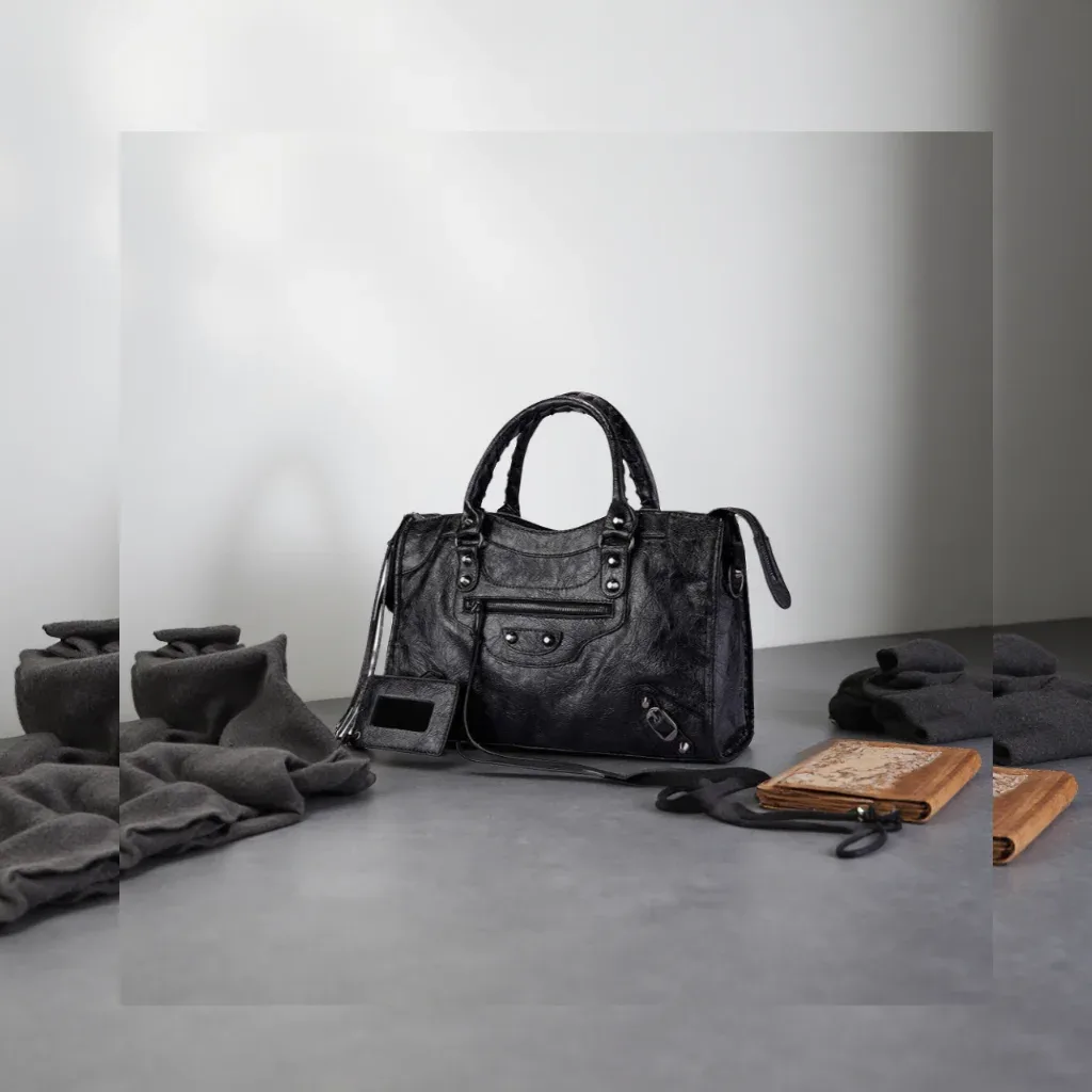 sac fourre-tout pour moto pour femme, grande capacité, sac à bandoulière, sac à main, sac rétro style urbain, sac de voyage pour trajets quotidiens