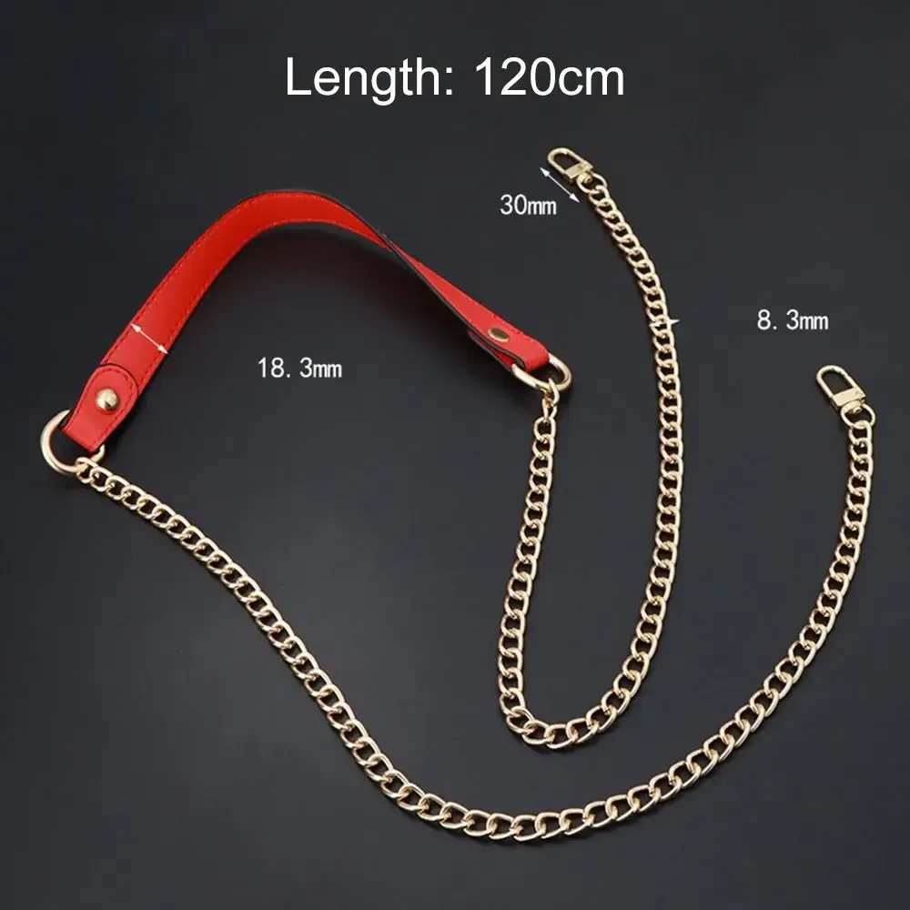 mode durable 120cm sac chaînes en métal sac à bandoulière sangles sac à main poignée chaîne sac à main chaîne ceinture alliage remplacement sac accessoire