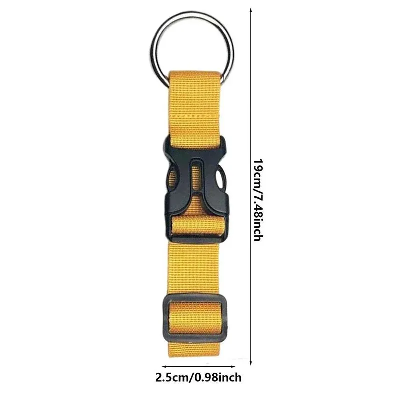 boucle de ceinture à dos, 1 pièce, bande de bagage, sac à dos multifonctionnel, boucle de suspension en nylon, crochet de valise portable, boucle de suspension