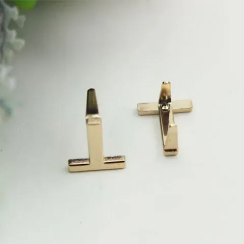 rivets métalliques anglais 26 lettres, 5 pièces, clous à griffes pour sacs, vêtements, chapeaux, décor en cuir, alphabets, artisanat fait à la main