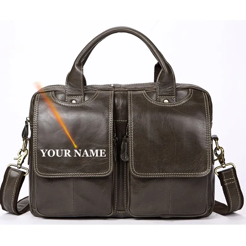 westal-sac en cuir véritable pour hommes, étuis à bombes, sac pour ordinateur portable, fourre-tout pour documents, sacs de bureau pour hommes, sacs de messager, 8002