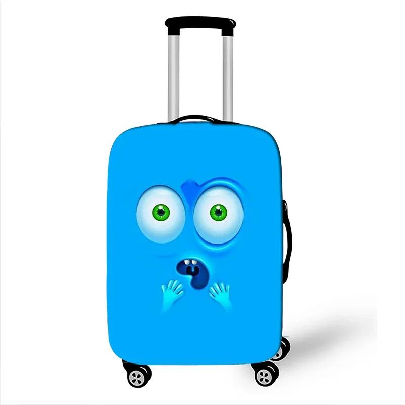 juste de bagage élastique pour voyage, housse anti-poussière, housse de protection, étui à bagages, housse de valise, expression amusante, 18-32
