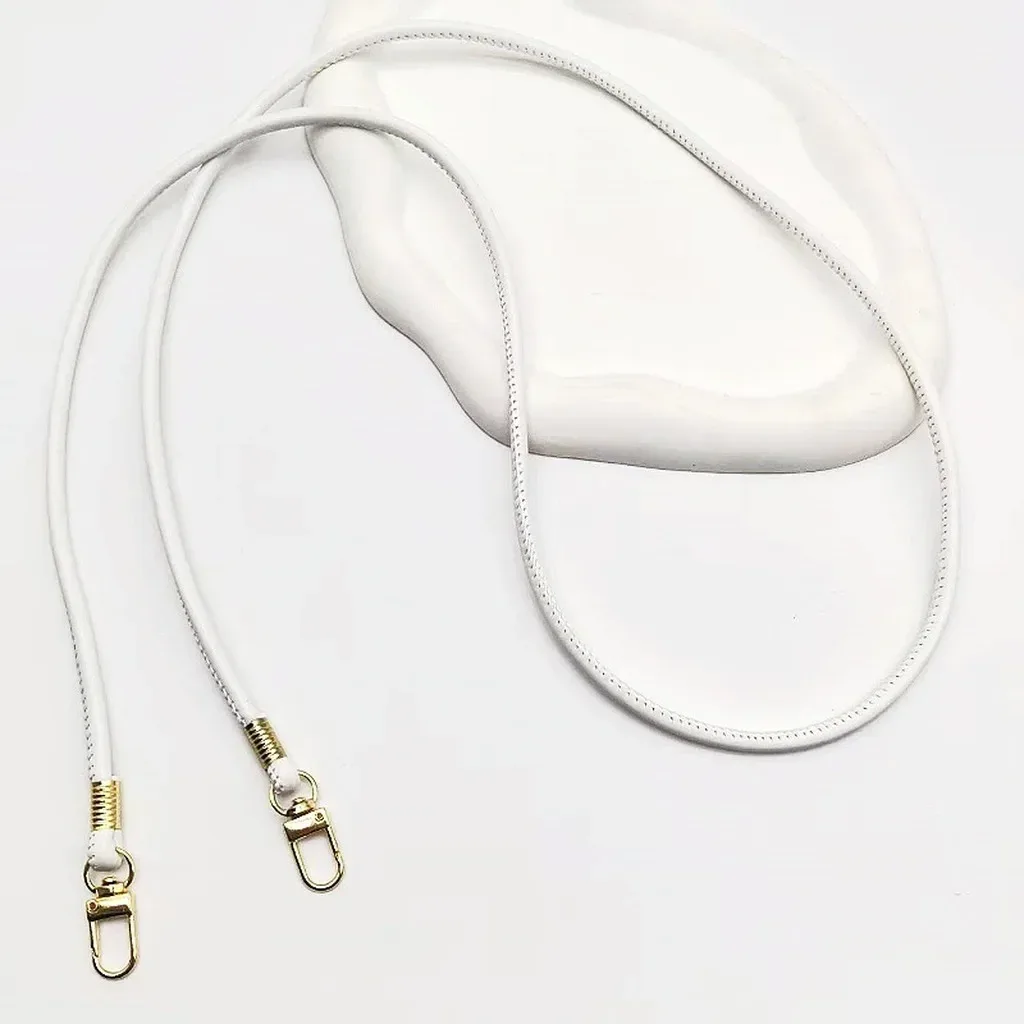 nouvelle sangle de remplacement fine et ronde en cuir pu, couleur unie, pour sac bandoulière ou croisé, longue de 120 cm, accessoire cordon de téléphone
